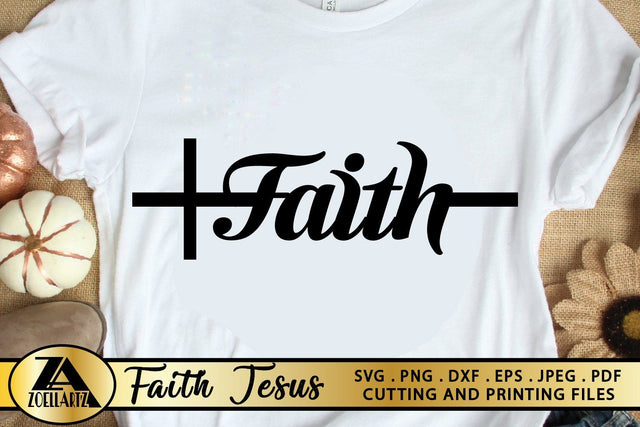 Faith Cross SVG PNG EPS DXF Cutting and Printing Files SVG zoellartz 