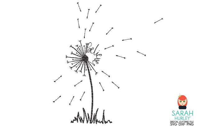 Faith Dandelion SVG Sarah Hurley 