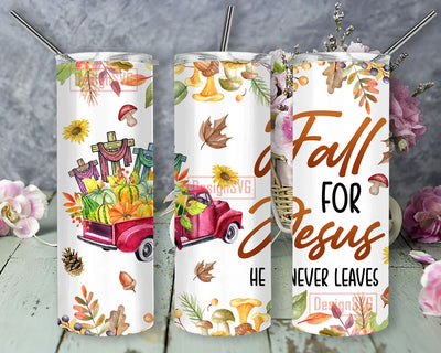 Faith Fall For Jesus Tumbler, 20oz Skinny Tumbler Sublimation Designs Tumbler for Straight and Tapered PNG File Digital Download, Sublimation Design Tumbler Sublimation DesignSVG 