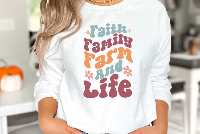 Faith Family and Farm Life, Religious SVG SVG FiveStarCrafting 