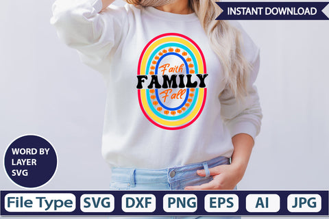 Faith Family Fall SVG Cut File SVG DesignPlante 503 