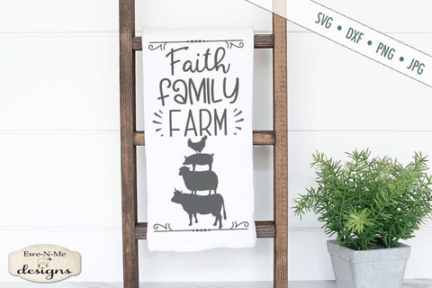 Faith Family Farm - Farm Animals - SVG SVG Ewe-N-Me Designs 