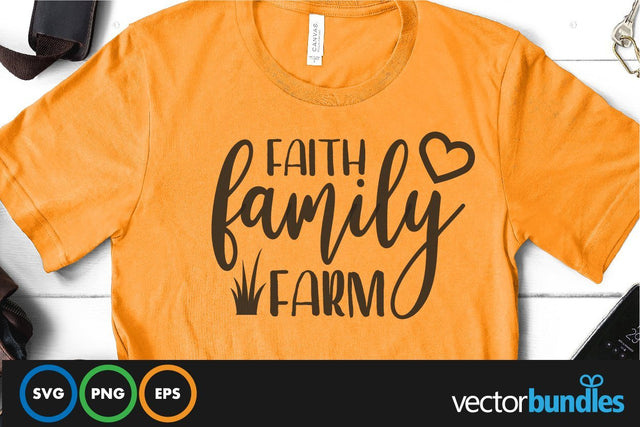 Faith family farm quote svg SVG vectorbundles 