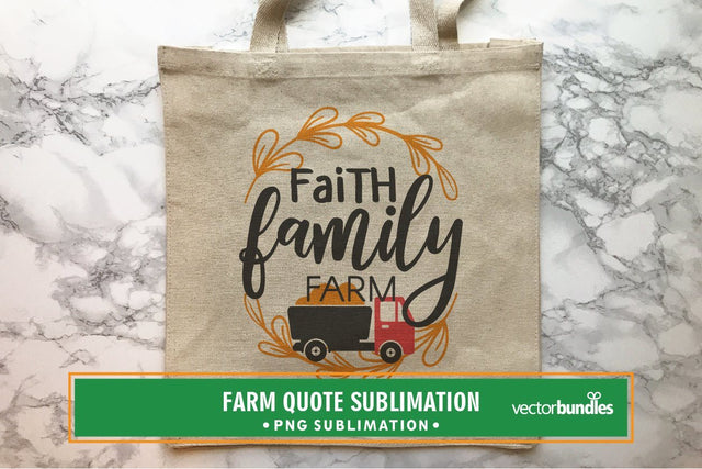 Faith family farm sublimation Sublimation vectorbundles 