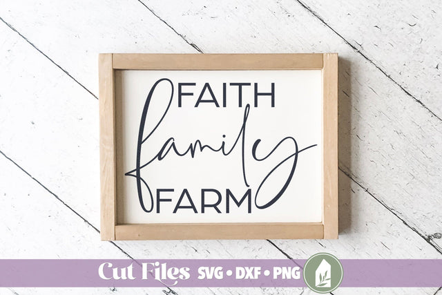 Faith Family Farm SVG, Christian SVG, Homesteading SVG SVG LilleJuniper 