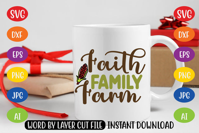 Faith Family Farm SVG CUT FILE SVG MStudio 
