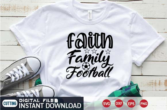 faith family football SVG designer krishna 