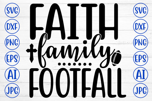 Faith Family Footfall SVG Cut File SVG Syaman 