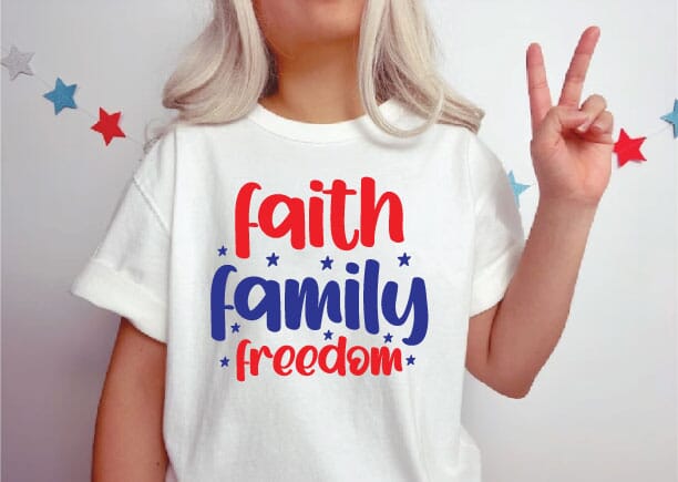faith family freedom svg, 4th of july svg,DXF EPS PNG america svg, SVG designstore 