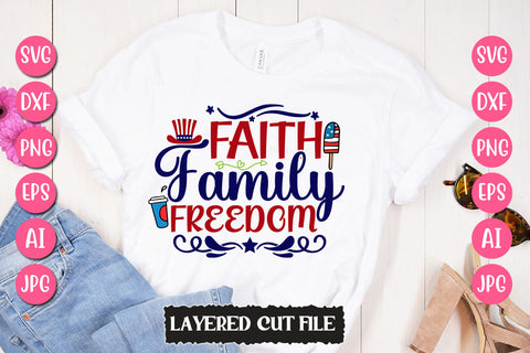 Faith Family Freedom SVG Cut File SVG Newmockups 