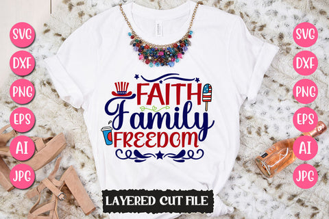 Faith Family Freedom SVG Cut File SVG Newmockups 