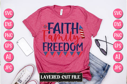 Faith Family Freedom SVG Cut File SVG Newmockups 