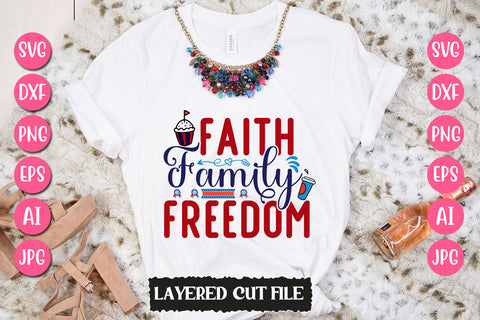 Faith Family Freedom SVG Cut File SVG Newmockups 