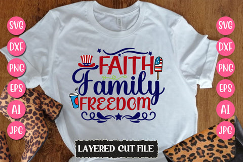 Faith Family Freedom SVG Cut File SVG Newmockups 