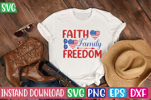 Faith Family Freedom SVG Cut File SVG Studio Innate 