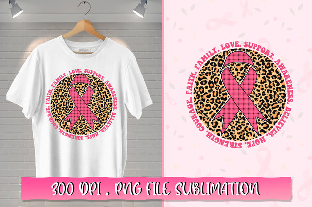 Faith. family. love. support. awareness. believer. hope. strength. courage. Retro Sublimation SVG Shetara Begum 