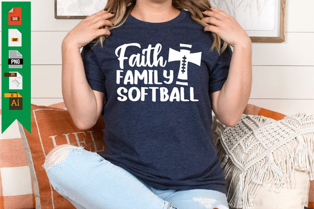 FAITH FAMILY SOFTBALL SVG Craftlabsvg24 