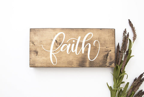 Faith Hand Lettered SVG Cut File SVG Cursive by Camille 