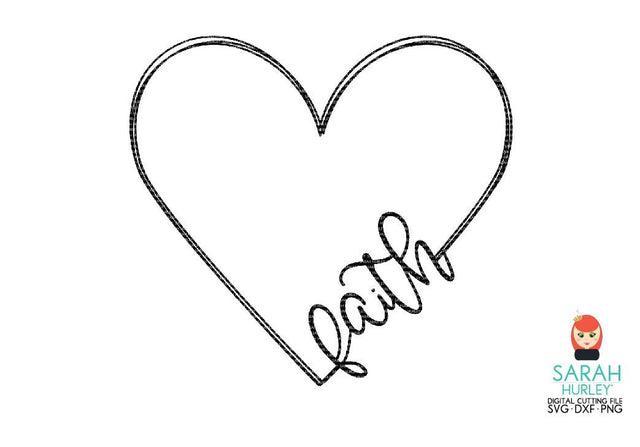 Faith Heart Frame SVG Sarah Hurley 