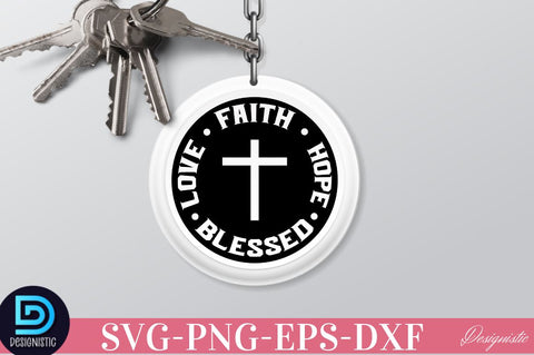 Faith hope blessed love SVG SVG DESIGNISTIC 