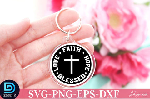 Faith hope blessed love SVG SVG DESIGNISTIC 