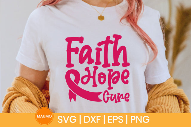 Faith hope cure, Cancer svg SVG Maumo Designs 