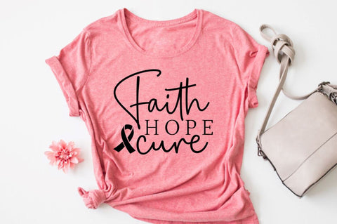 Faith hope cure SVG, Faith hope cure SVG DESIGNISTIC 