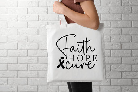 Faith hope cure SVG, Faith hope cure SVG DESIGNISTIC 