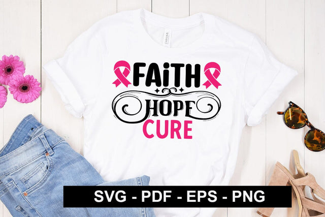 Faith Hope Cure SVG SVG CraftingStudio 