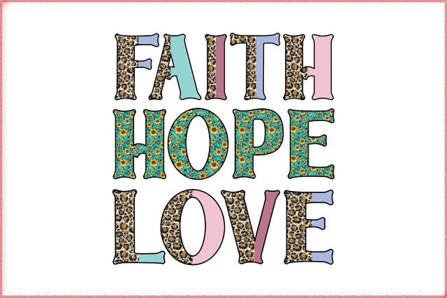 Faith Hope Love-1 3D Paper Creativeart88 