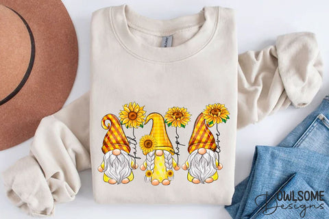Faith Hope Love Gnomes Sublimation PNG Sublimation Owlsome.Designs 
