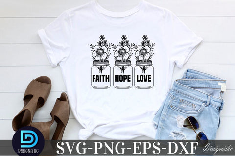 Faith hope love, Mental Health SVG SVG DESIGNISTIC 