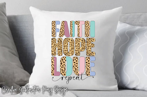 Faith Hope Love Repeat 3D Paper Creativeart88 