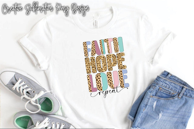 Faith Hope Love Repeat 3D Paper Creativeart88 