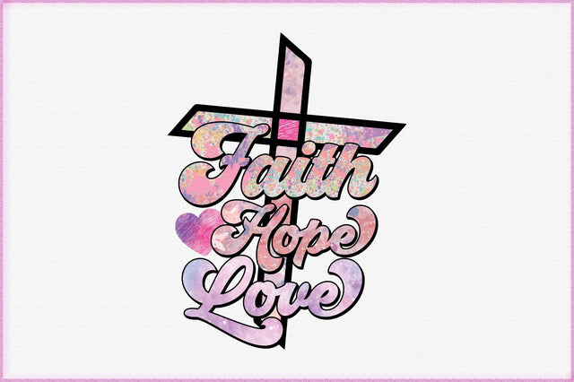 Faith Hope Love Sublimation Mock Up Photo Creativeart88 