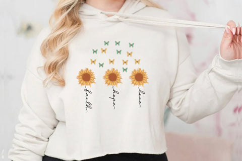 Faith Hope Love Sunflower PNG Sublimation Jagonath Roy 