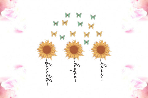Faith Hope Love Sunflower PNG Sublimation Jagonath Roy 