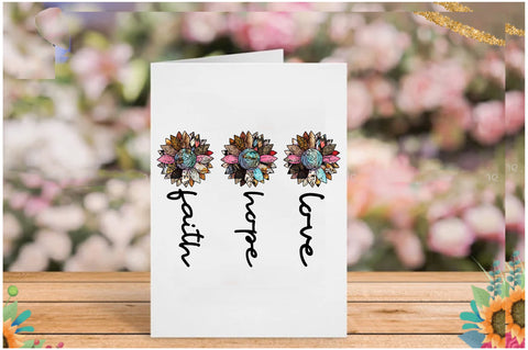 Faith Hope Love Sunflower Sublimation Sublimation Jagonath Roy 