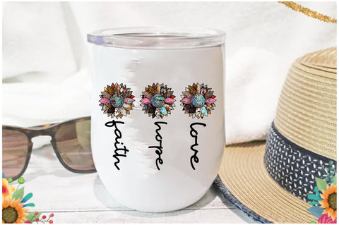 Faith Hope Love Sunflower Sublimation Sublimation Jagonath Roy 