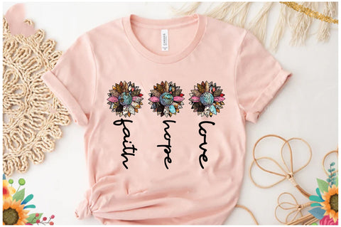 Faith Hope Love Sunflower Sublimation Sublimation Jagonath Roy 