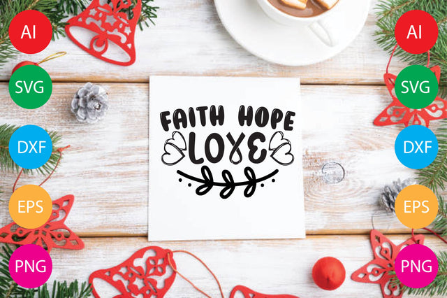 Faith Hope Love SVG CraftlabSvg29 