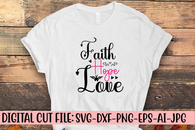 Faith Hope Love SVG Cut File SVG Syaman 
