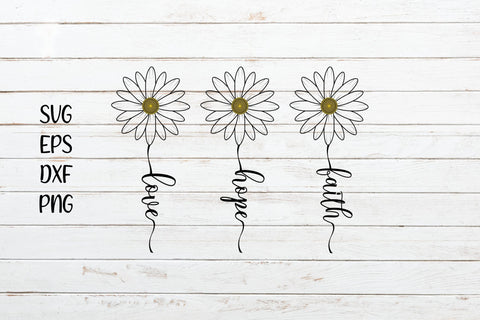 Faith Hope Love Svg Cutfile SVG SmmrDesign 