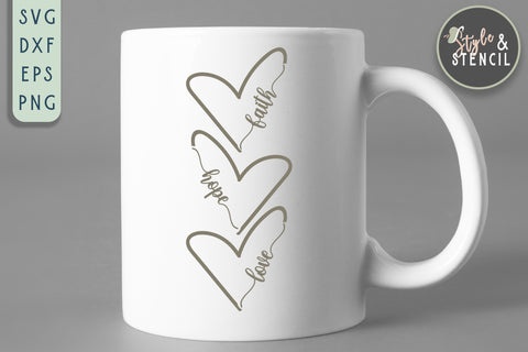 Faith Hope Love SVG - Faith SVG SVG Style and Stencil 