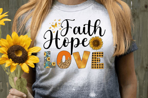Faith hope love SVG Sublimation Regulrcrative 