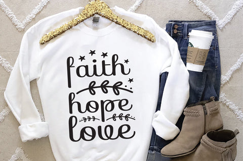 Faith Hope Love SVG SVG Creativeart88 