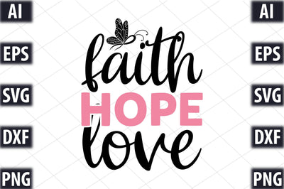Faith Hope Love SVG SVGista 
