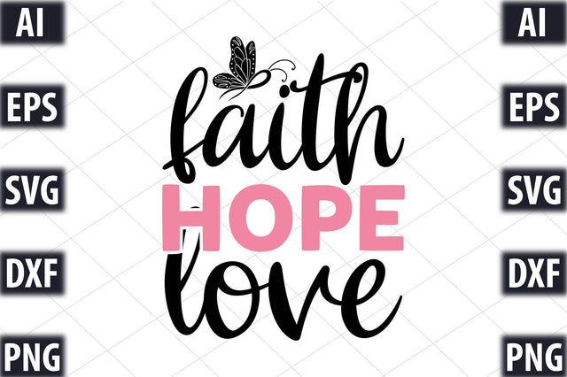 Faith Hope Love SVG SVGista 