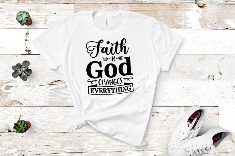 Faith in God Changes Everything SVG Cut File SVG Feya's Fonts and Crafts 
