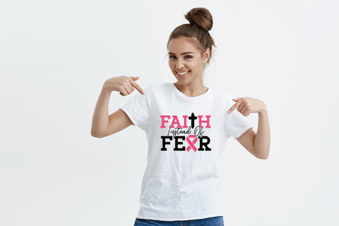 Faith Instead of Fear, Breast Cancer SVG SVG CraftLabSVG 